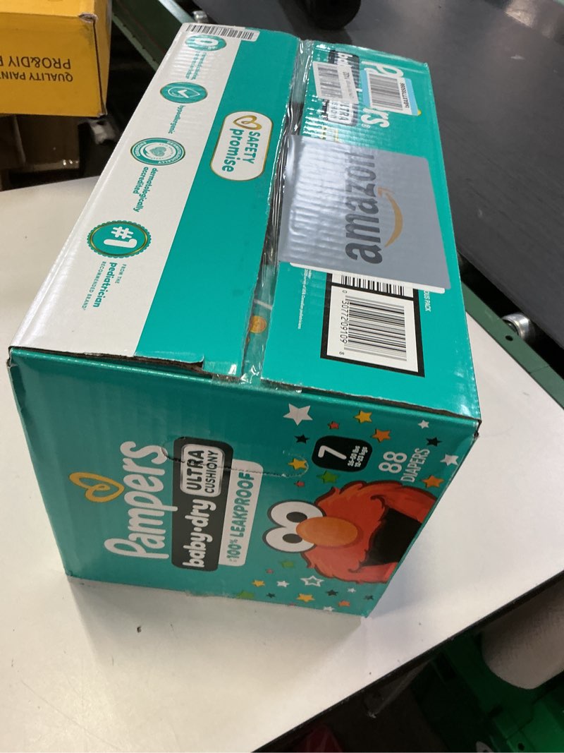 Condition photo showing New/Like New for Pampers Baby Dry Enormous Disposable Diapers - Size 7 - 88ct