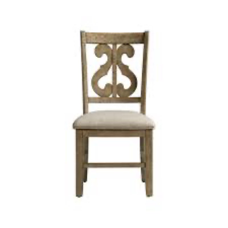 Albion Slat Back Side Chair in Brown (Set of 2)
