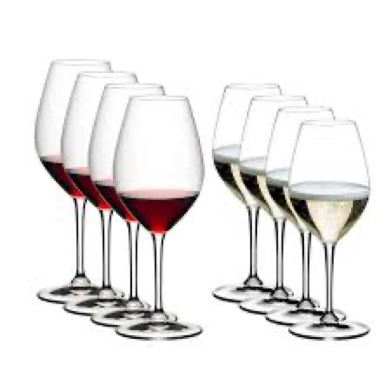 ( Some good some damaged)Riedel wine glasses 