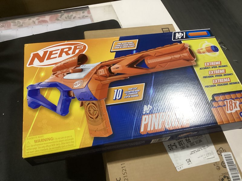 Condition photo showing New/Like New for Nerf N Series Pinpoint Dart Blaster, 18 N1 Darts Compatible Only N Series Blasters, 10-Dart Clip, Blaster Gifts for Kids