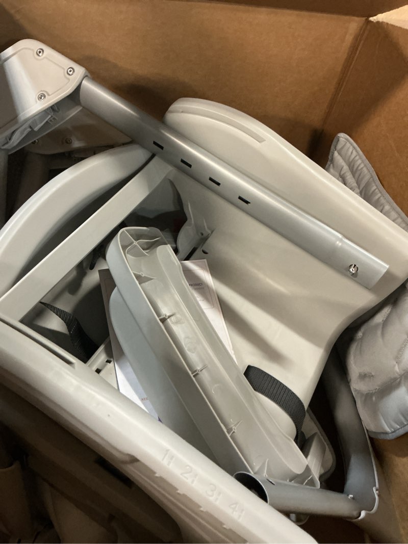 Condition photo showing As Is for baby trend everlast 7-in-1 high chair, charcoal stone