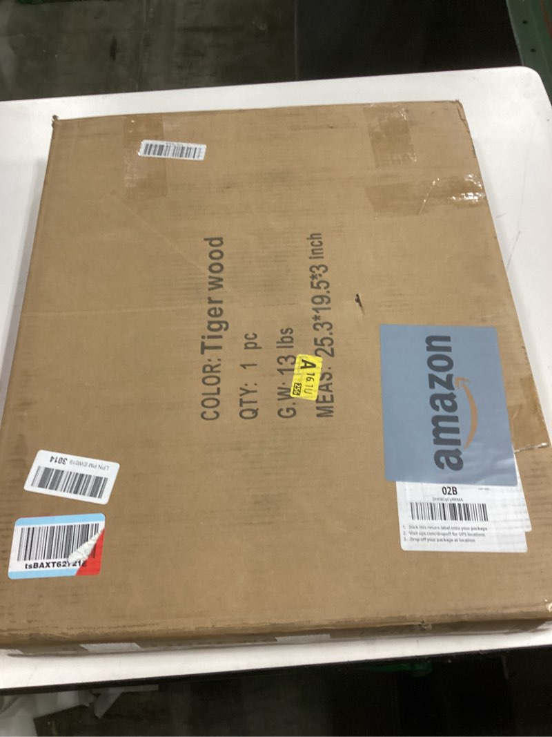 Condition photo showing New/Like New for Overbed Bedside Desk Mobile Rolling Laptop Stand Tilting Overbed Table with Wheels Height Adjustable Tray Table for Laptop Bed Sofa Side Table Rustic Brown