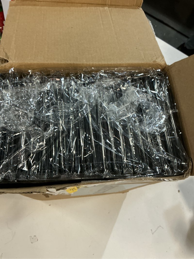 Condition photo showing New/Like New for 20 Pieces Black Menu Covers PVC Waterproof Restaurant Cafe Bar Fold Menu Book 2 View Double Fold Angled Corners Menu Covers for Wine Drinks Cafes List Covers Set, Fits 4.25 x 11 inches Menu