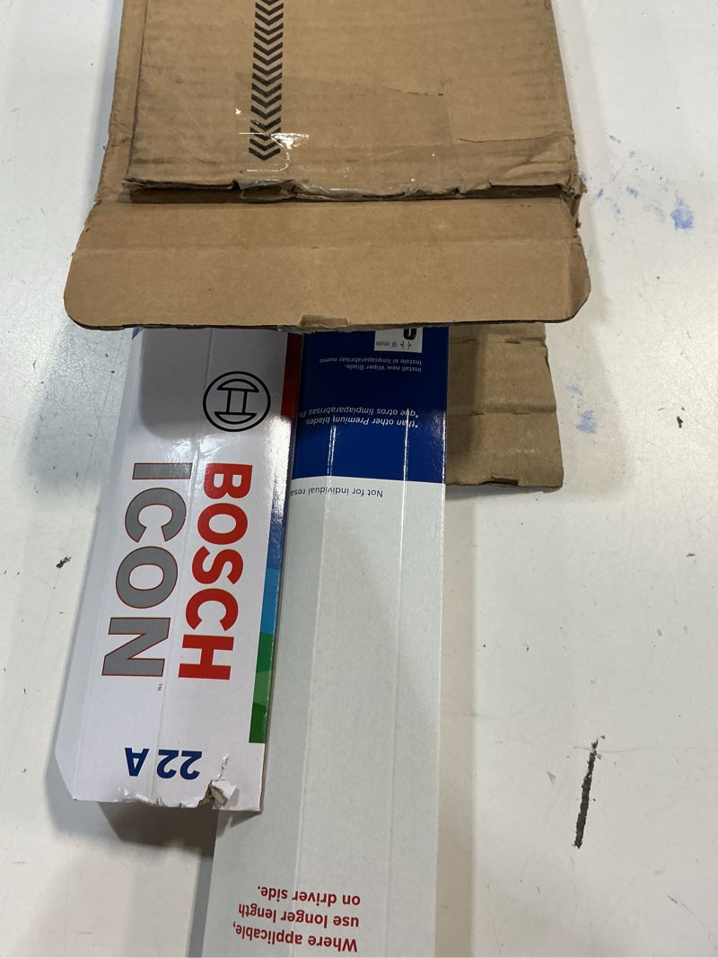 Condition photo showing New/Like New for BOSCH 22A20A ICON Beam Wiper Blades - Driver and Passenger Side - Set of 2 Blades (22A & 20A)