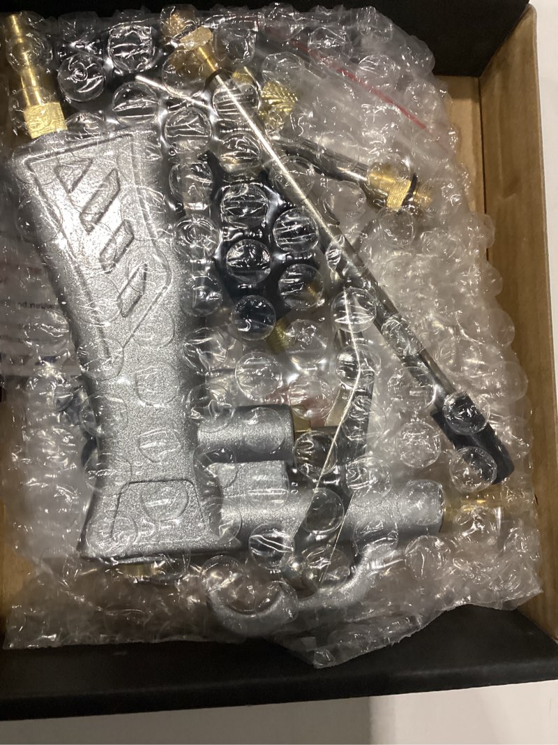 Condition photo showing New/Like New for jastind industrial air blow gun with brass adjustable air flow nozzle and 2 steel extension, pneumatic air compressor accessory tool dust cleaning and blower gun