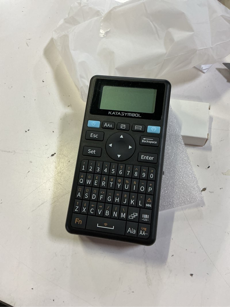 Condition photo showing Good Condition for supvan e11 bluetooth label maker machine with 4 tapes, support keyboard & app with 30+ fonts and 660+ icons, rechargeable inkless labeler for home, kitchen, office, school, organization, black machine + 4 tapes (set 2)