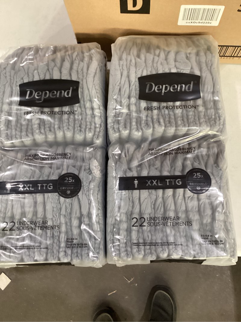Depend Fresh Protection Maximum Absorbency Underwear for men, size XXL