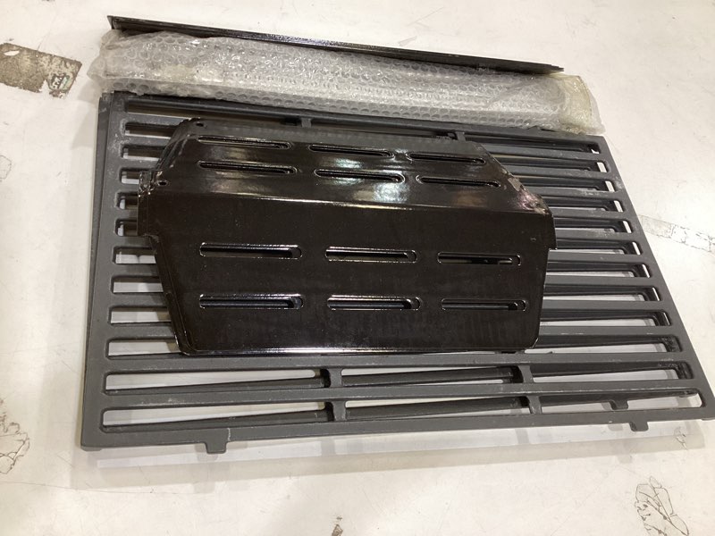 Condition photo showing As Is for 7620 7622 flavorizer bars 17.5 inch, heat deflector, and grayes for weber genesis grill parts genesis 300 320 330 s310 e310 grill parts with front control, grill replacement parts for weber 7621 65505 porcelain enameled steel 17.5 inch fit genesis 300 series