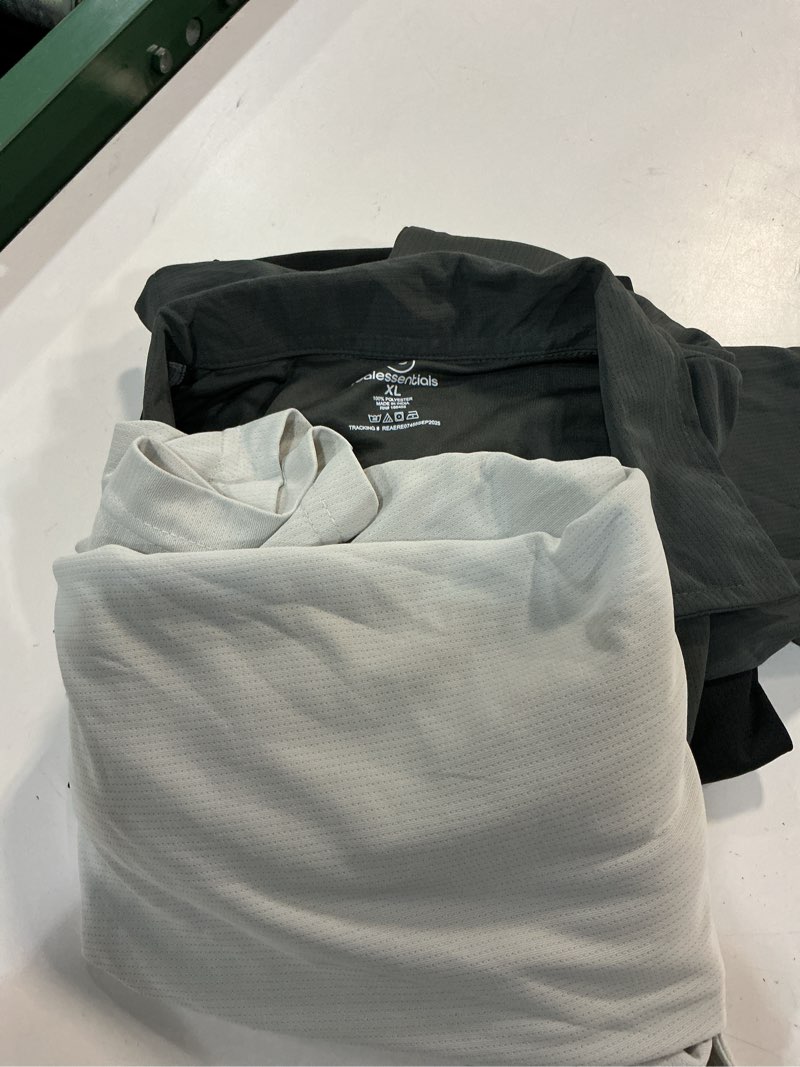 Condition photo showing Good Condition for real essentials 3 pack: men's short sleeve golf polo casual workout sports moisture wicking collared shirt (big & tall) polo standard xx-large set q