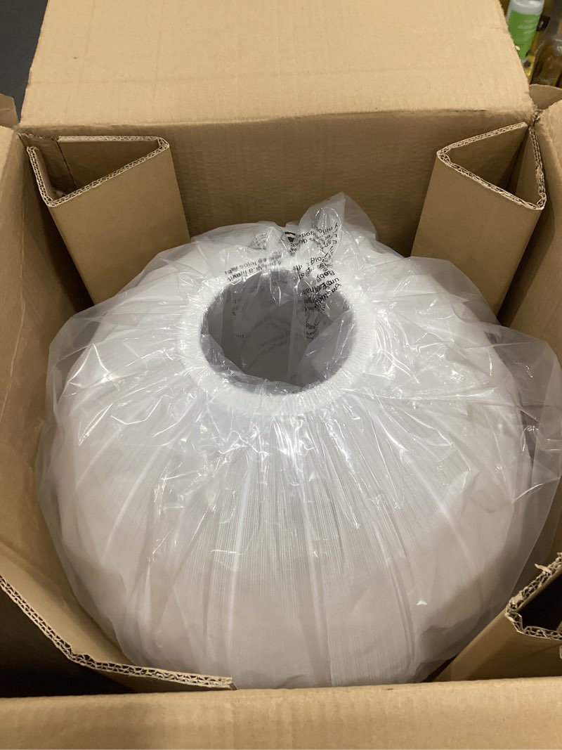 Condition photo showing New/Like New for arturesthome 17.7" modern pendant lighting,white fabric lampshade large round pendant lamp shade for bedroom restaurant cafe entryway w17.7"*h 16.5"