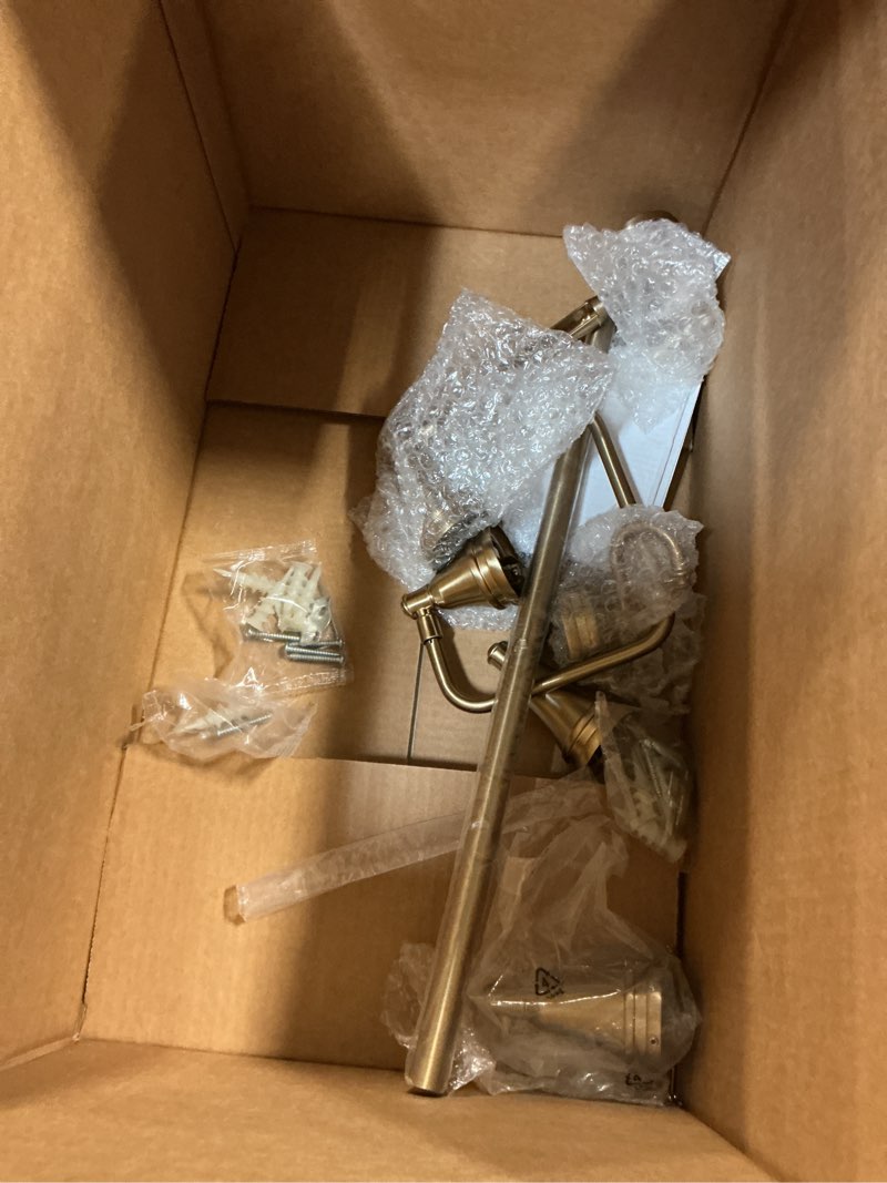 Condition photo showing As Is for Delta Mylan 4-Piece Bathroom Set Champagne Bronze 18" Towel Rack, Toilet Paper Holder, Hand Towel Holder, Hook| Bathroom Accessory Set Towel Holder 4-Piece Hardware MYN64-CZ