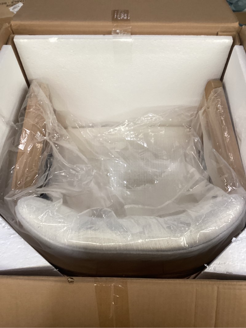 Meridian furniture natural/field cream stool
