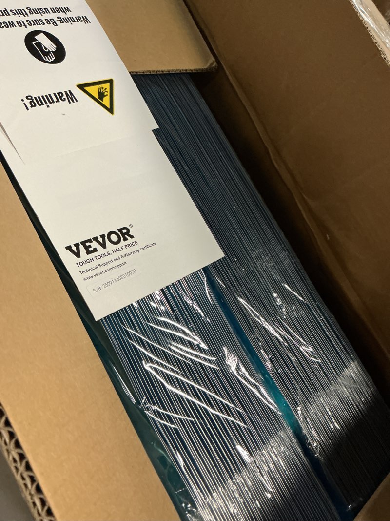 Condition photo showing Good Condition for vevor pex heat transfer plates, 200 pcs box radiant heat transfer plates, 2ft aluminum pex heat transfer plates, 1/2 inch heat transfer plates designed for pex tubing 200pcs 2ft for 1/2" pex pipe