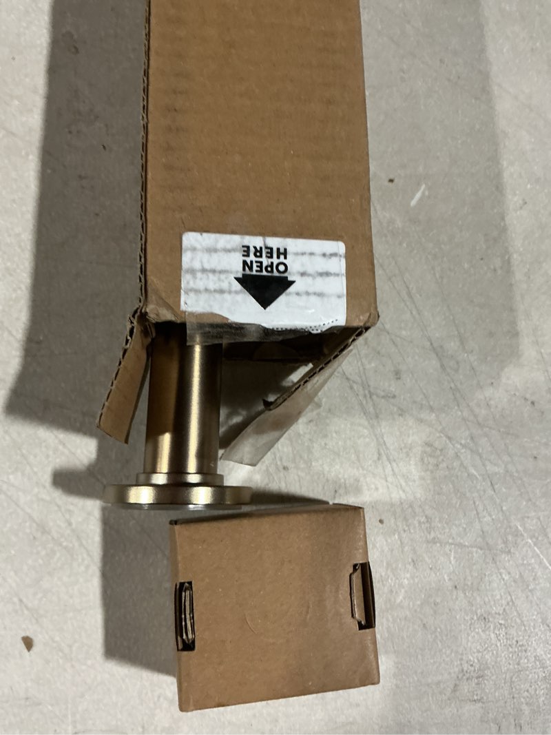Condition photo showing As Is for Ivilon Tension Curtain Rod - Spring Tension Rod for Windows or Shower, 24 to 36 Inch. Warm Gold 24" to 36" Warm Gold