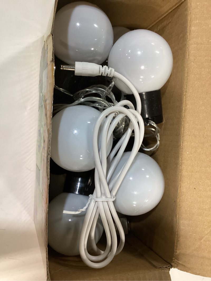 Condition photo showing Good Condition for Globe String Lights Indoor Battery Operated & USB Powered, 6.8Ft 10 LED Edison Bulb String Lights with Remote Timer, G50 Outdoor Light String for Marquee Letters Numbers Patio Camping Party Decor