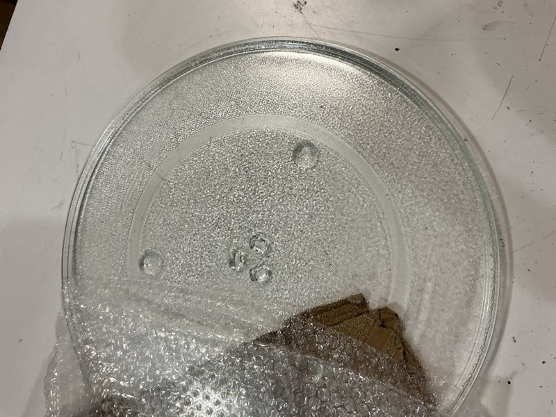 Condition photo showing Good Condition for microwave plate replacement 16.5 inch fits f06014m00ap panasonic microwave glass plate - exactly replaces rotating microwave turntable - durable oven dish tray for better reheating and cooking