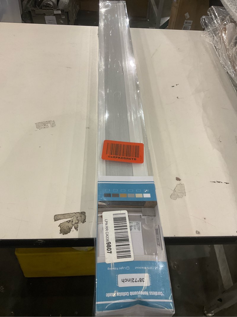 Condition photo showing New/Like New for MYshade Cordless Cellular Window Shades No Tools No Drill Blackout Blinds for Indoor Windows Size 38" Wide X 72" Height White Room Darkening Window Blinds for Bedroom, Bathroom, Kitchen, Living Room White 38"W x 72"H