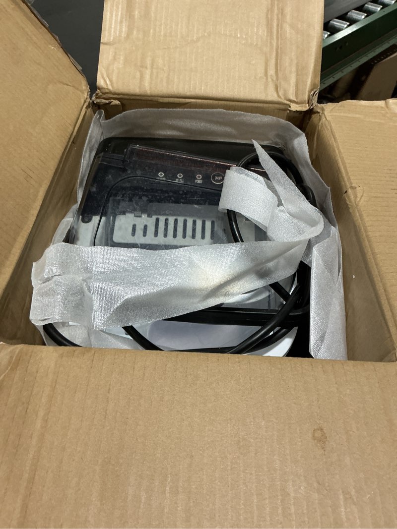 Condition photo showing As Is for ice maker countertop, efficient easy carry ice machine, self-cleaning ice maker with ice scoop & basket, 9pcs/ 6mins 26.6lbs per day for home/office/kitchen,black black 26lbs/day