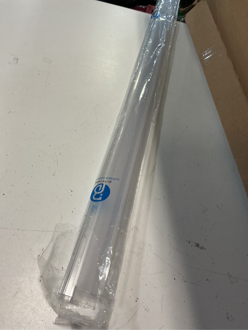 Condition photo showing Good Condition for 2-pack butecare frameless shower door bottom seal with long sweep for glass doors – stop shower leaks and create a water barrier (1/2” x 36”) ex sweep -1/2''