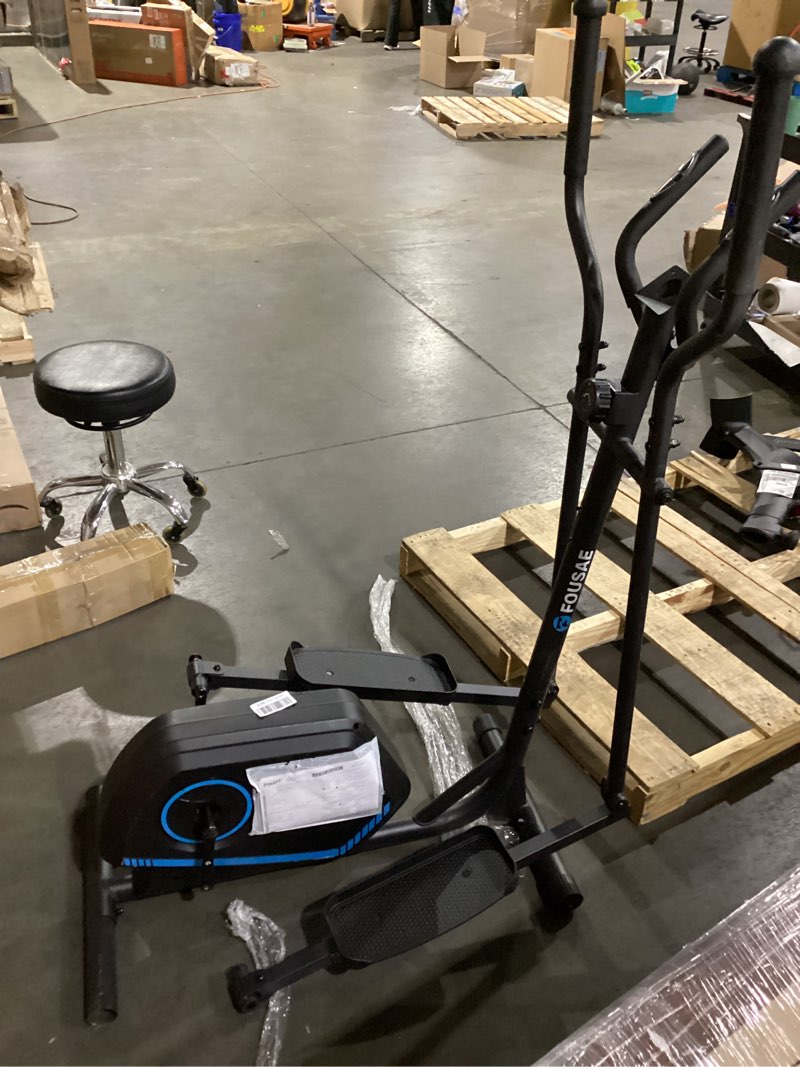 Condition photo showing As Is for Elliptical Exercise Machine, 16-Level Magnetic Resistance Elliptical Machine for Home Trainer with Hyper-Quiet Drive, 15.5IN Stride, LCD Monitor & App Support, 350LBS Weight Capacity