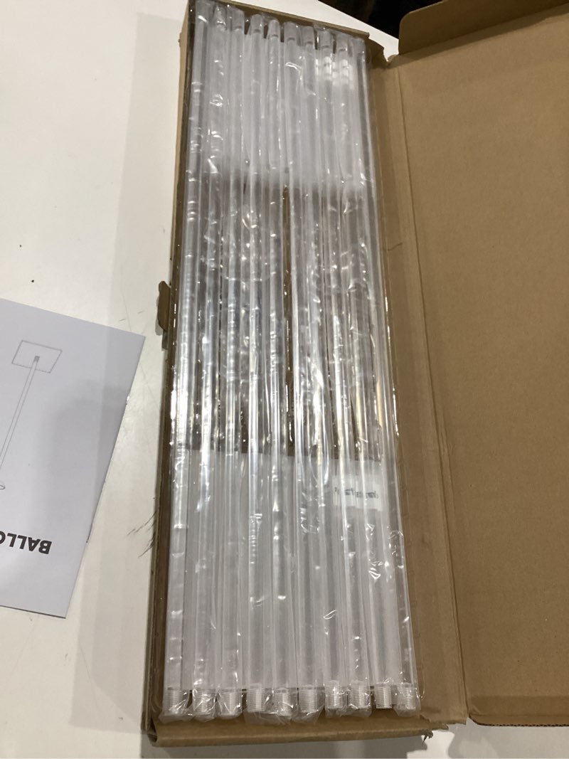 Condition photo showing New/Like New for yallove clear acrylic tabletop balloon stand kit, 23.6 inch 10 pack balloon stick holder with base for centerpiece party decoration (balloons not included) 23.6'' 10 pack