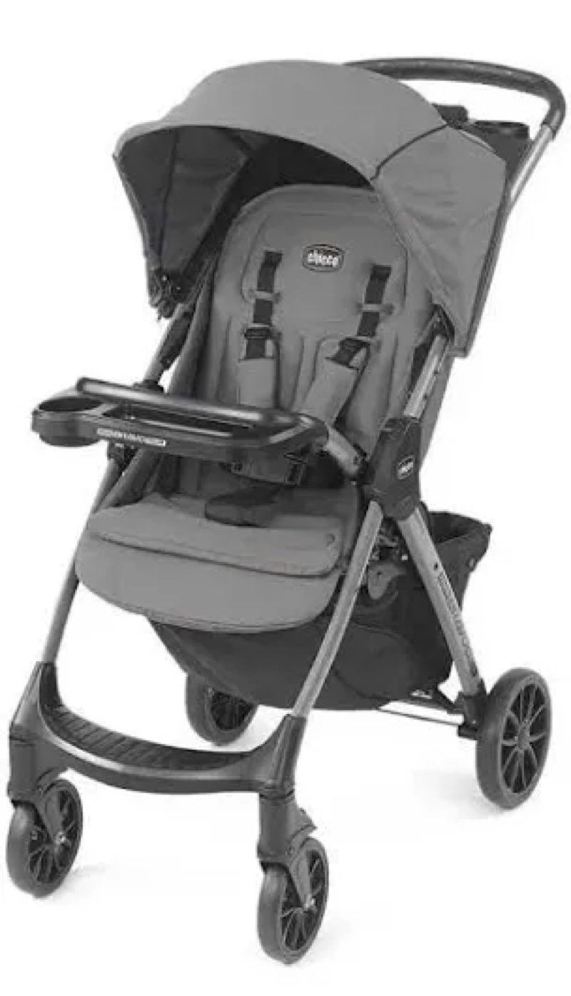 chicco mini bravo plus lightweight stroller in the graphite color option