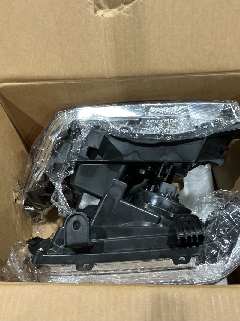 Condition photo showing Good Condition for elh headlight assembly fit for 2009-2021 nissan frontier 4-door sedan driver and passenger side (chrome housing with amber reflector)