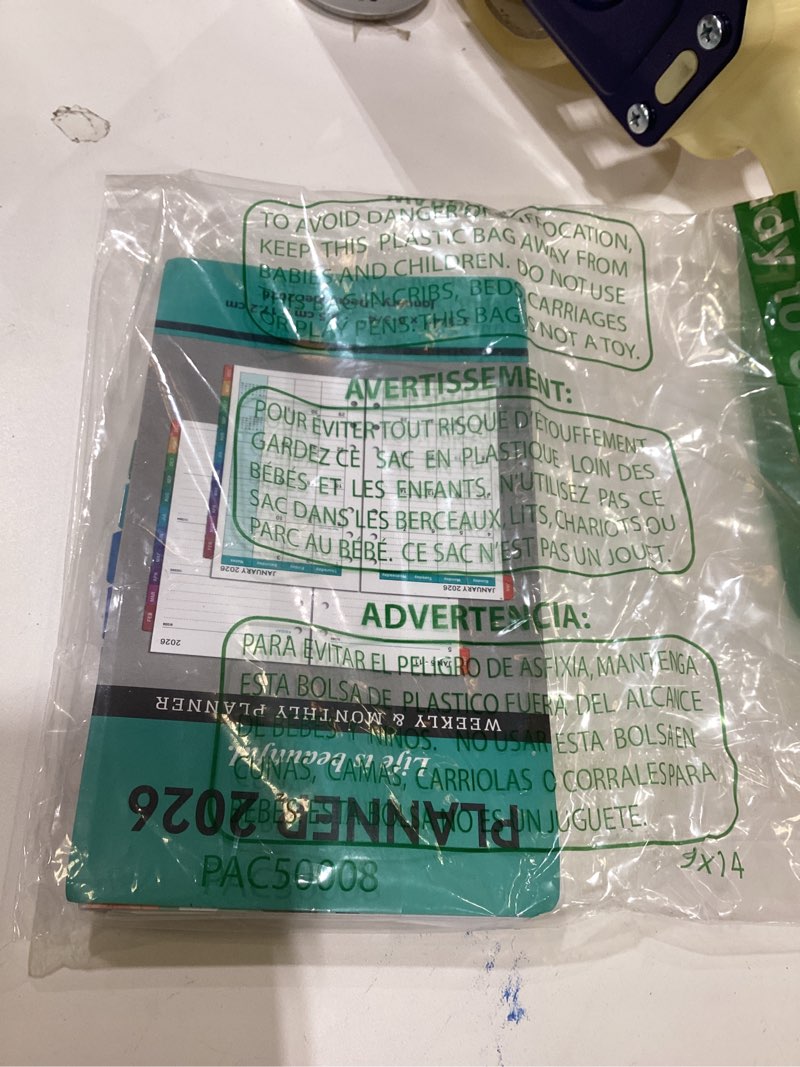 Condition photo showing New/Like New for 2026 Planner Refills - Weekly Monthly Refills with 6 Punched Holes from January to December, 3.8'' x 6.4'' Pocket Calendar Inserts