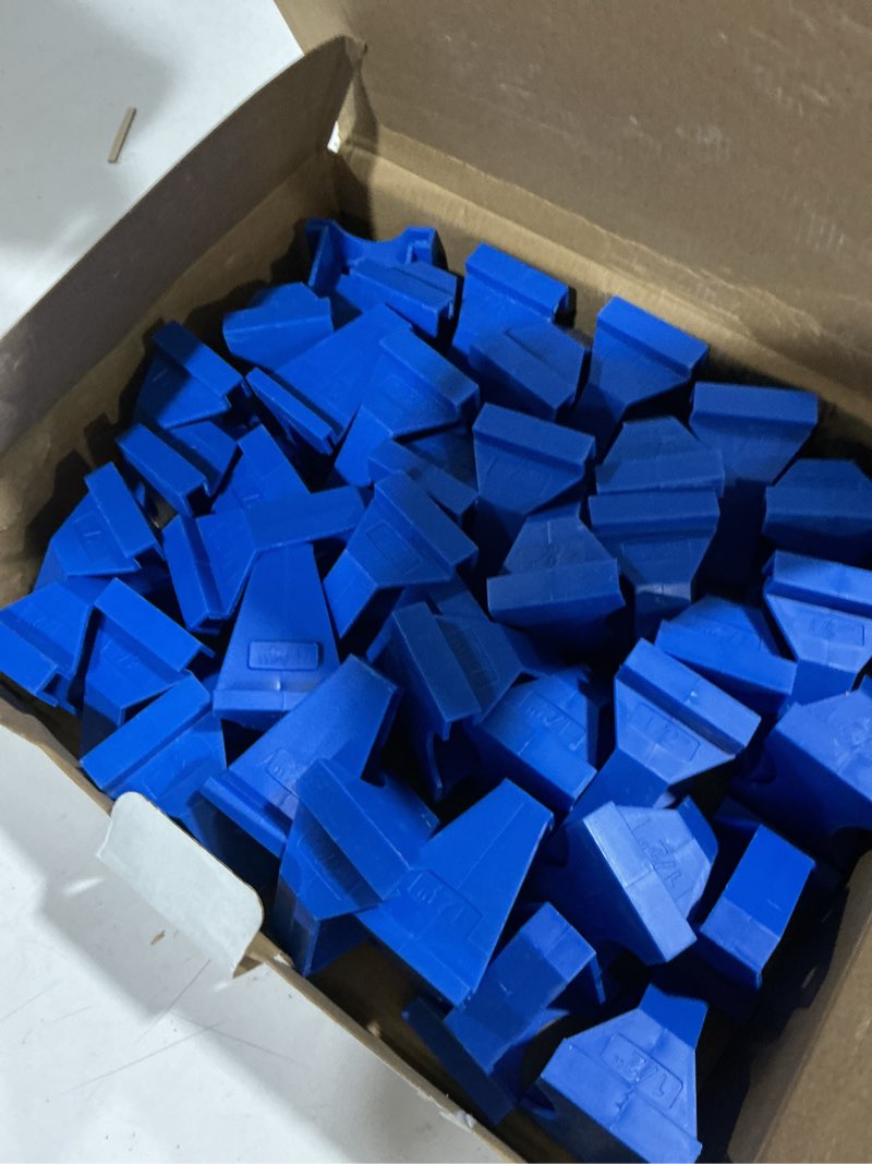 Condition photo showing Good Condition for upgraded 40 pack flooring spacers laminate flooring installation kit with 1/4” & 1/2” gap, wood floor install tool for laminate, vinyl plank, hardwood, lvt, bamboo and floating floor installation