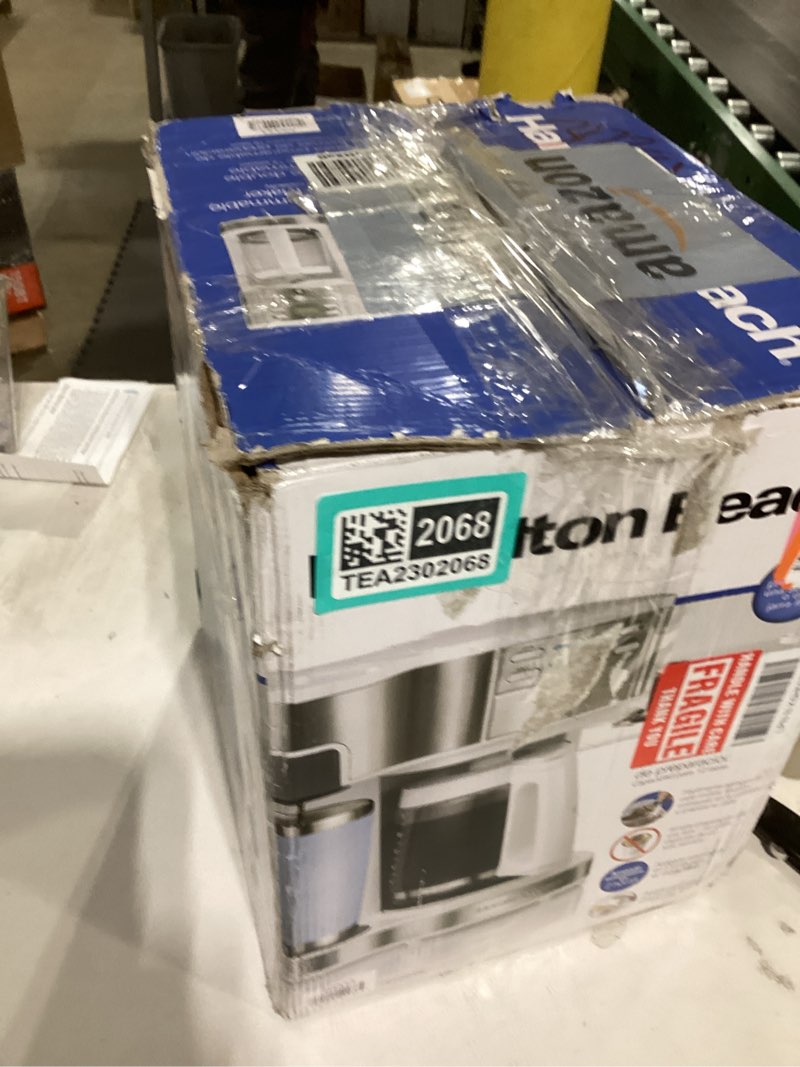 Condition photo showing Good Condition for Hamilton Beach 2-Way Programmable Coffee Maker, 12 Cup Glass Carafe And Single Serve Coffee Maker, W