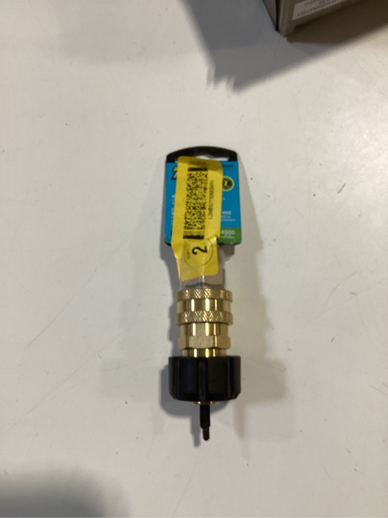 Condition photo showing As Is for positive   *blue hawk metric quick disconnect set 0185180 4500 psi connect hose to pump