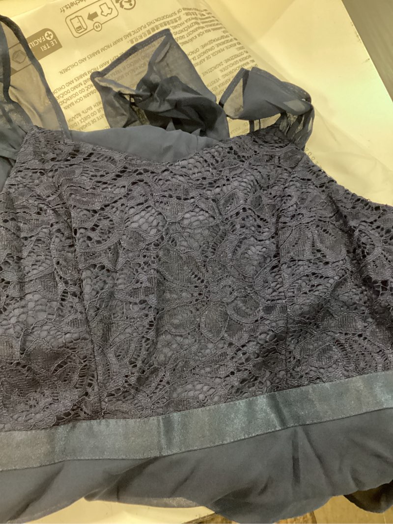 Condition photo showing Good Condition for berylove formal wedding guest sequin prom dresses cocktail evening lace elegant mother of the bride dress x-small b-navy