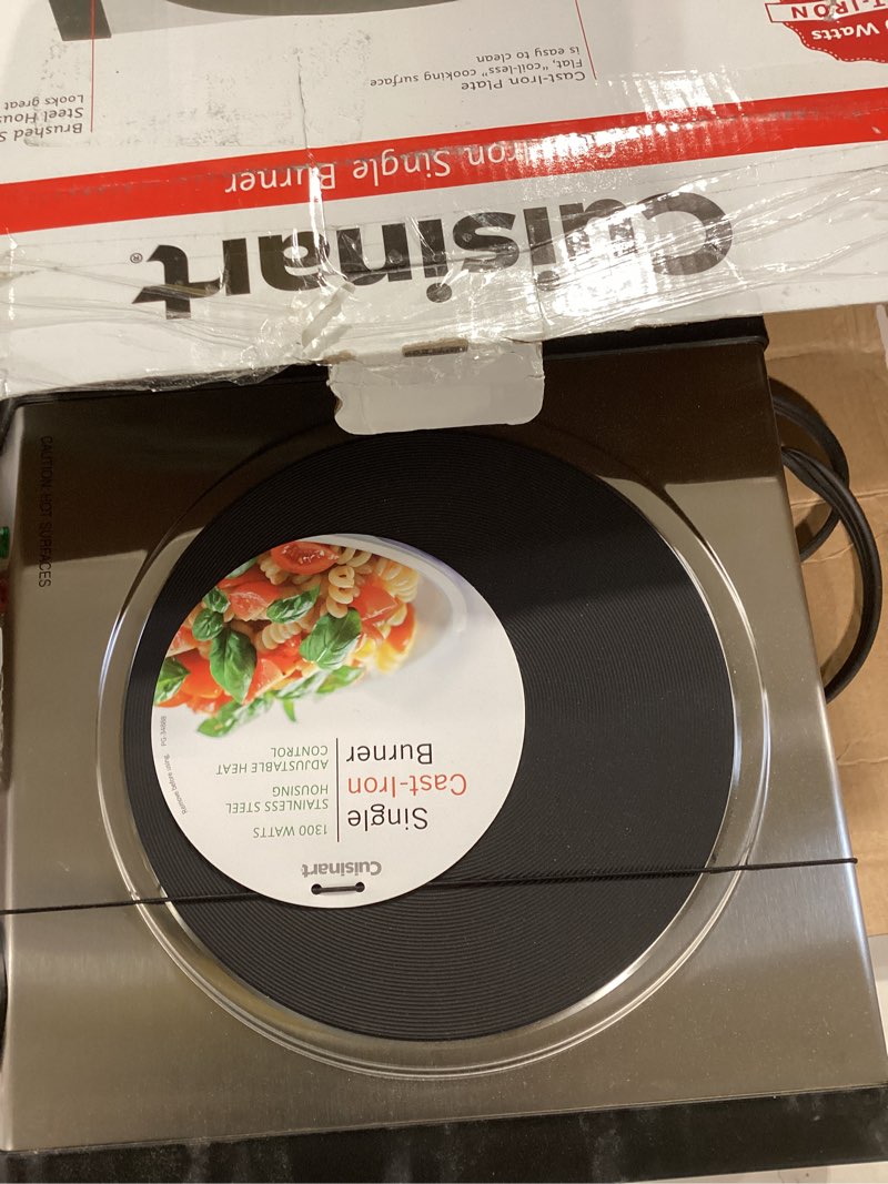 Cuisinart CB-30P1 Cast-Iron Single Burner, Stainless Steel