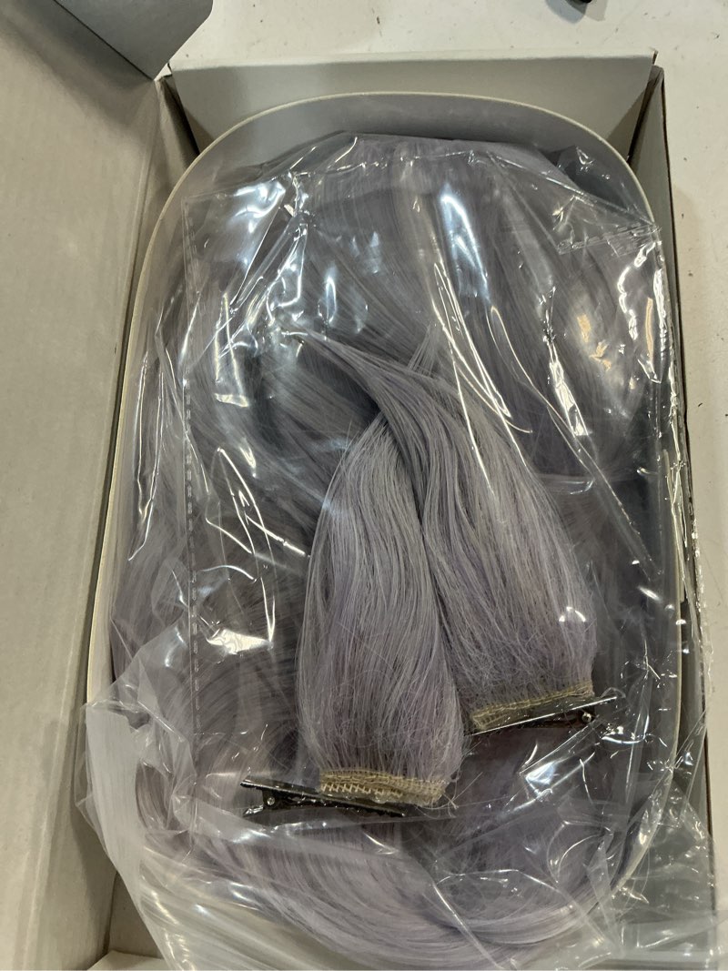 Condition photo showing New/Like New for cosplay wig silver gray with ears hair natural ombre wigs with bangs