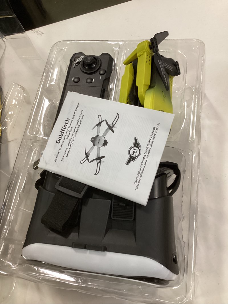 Condition photo showing Good Condition for Sky Rider Goldfinch Quadcopter Drone with Wi-Fi Camera and VR Goggle Value Pack, DRW514VPY