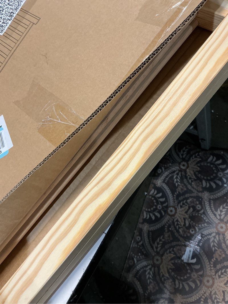 Condition photo showing Good Condition for yocan non-painted wood freestanding pet gate for dogs,wooden dog gates for doorways, stairs,the house, dog fences indoor puppy gate-2 panel h:23” ?2 panels?23.6"h without door