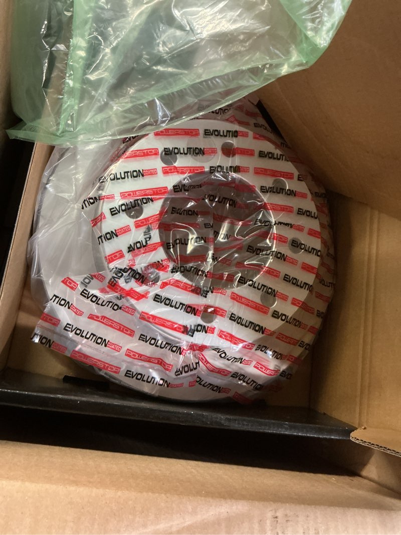 Condition photo showing New/Like New for Power Stop KOE2039 Autospecialty Rear Replacement Brake Kit-OE Brake Rotors & Ceramic Brake Pads For Chevrolet Express 2500, Chevrolet Express 3500, GMC Savana 2500, GMC Savana 3500 [Model Specific] Stock Replacement
