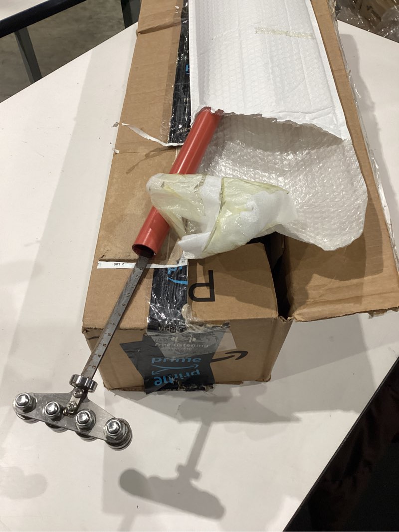 Condition photo showing Good Condition for adjustable stainless steel positioning calipers & cutting guide for circular saws and hand saws - precision wood cutting & measurements (silvery white)