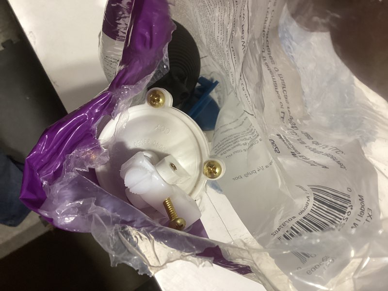 Condition photo showing As Is for RELIABILT Universal Toilet repair kit Incomplete 