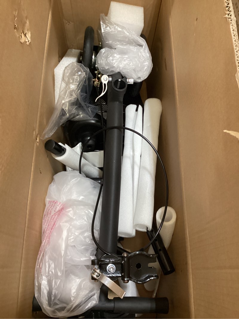 Condition photo showing Good Condition for medline manual seated mobility scooter knee walker, 8” wheels, 300 lbs. capacity, black- for leg & foot injuries, crutch alternative, 1 ct.