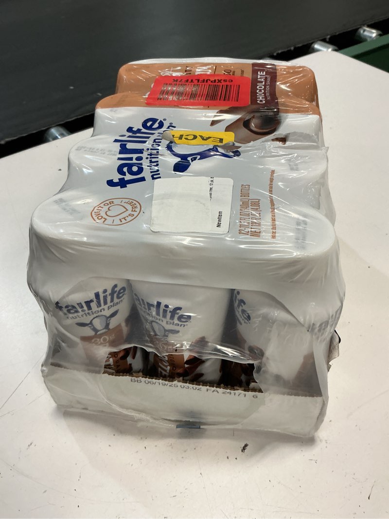 Condition photo showing Good Condition for (bb:06/19/25)fairlife nutrition plan high protein chocolate shake, world group packing solutions, 11.5 fl oz (pack of 12)