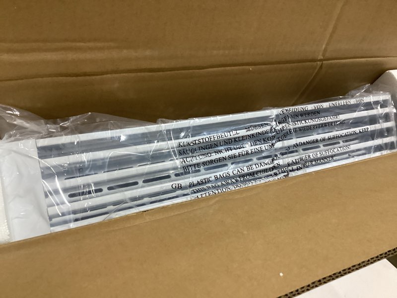 Condition photo showing As Is for 800W Plug-in Convection Electric Panel Wall Heaters for Indoor Use, Quiet Fan-Less Design, Freestanding/Wall Mount Space Heater with Adjustable Thermostat, 24H Timer, Digital Display(White)