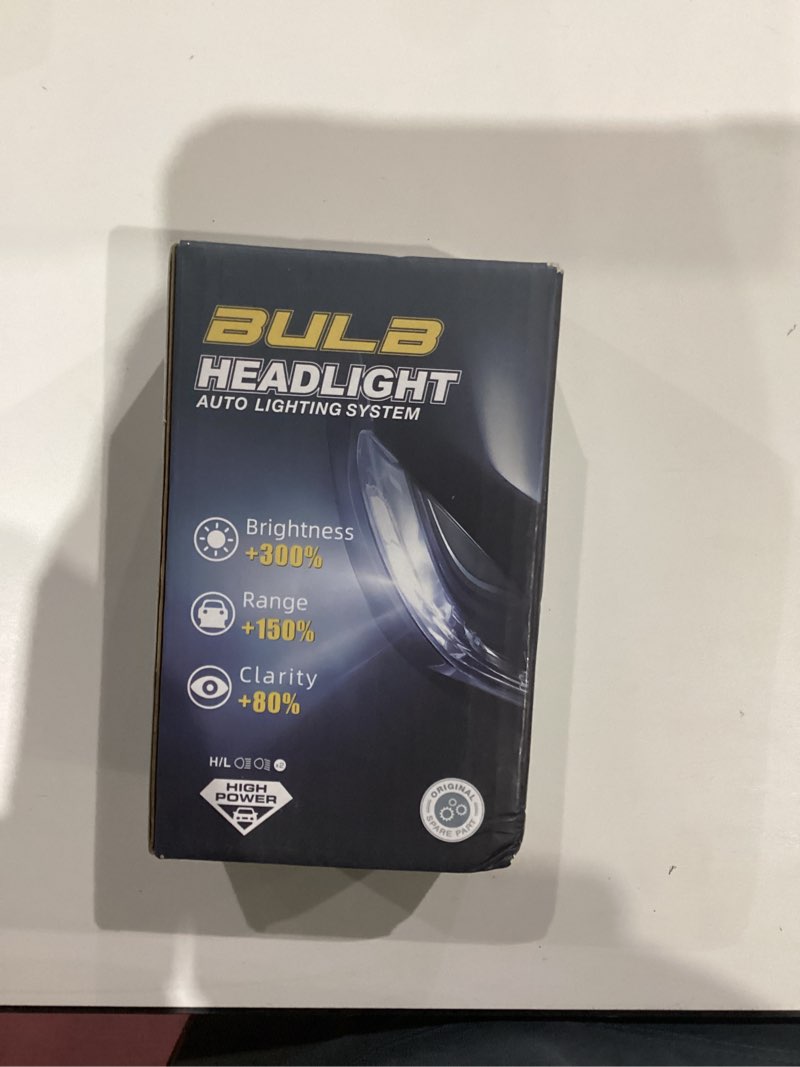 Condition photo showing Good Condition for Fit For Chrysler 200 300 2011 2012 2013 2014 2015 High Low Beam Light Bulbs, 1:1 Real Size, 6000K Cool White Lights, 20000LM 800% Brightnes, Plug n Play, Pack of 2