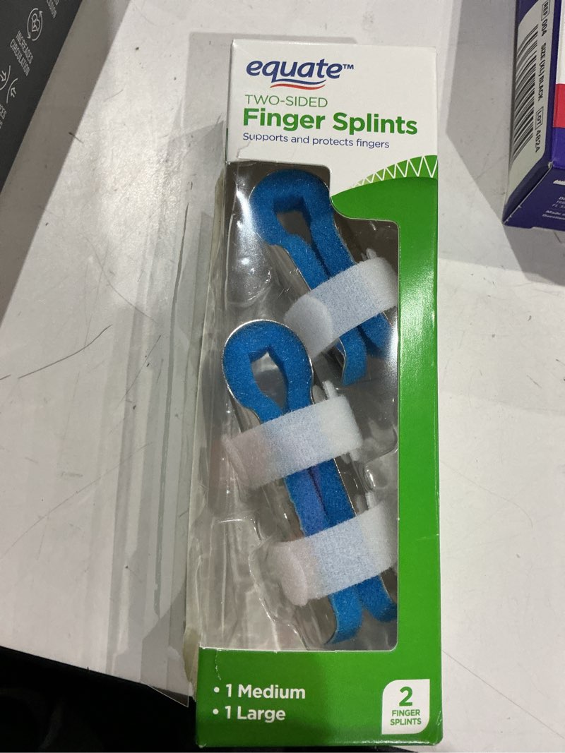 Condition photo showing Good Condition for equate two-sided finger splints  2 count