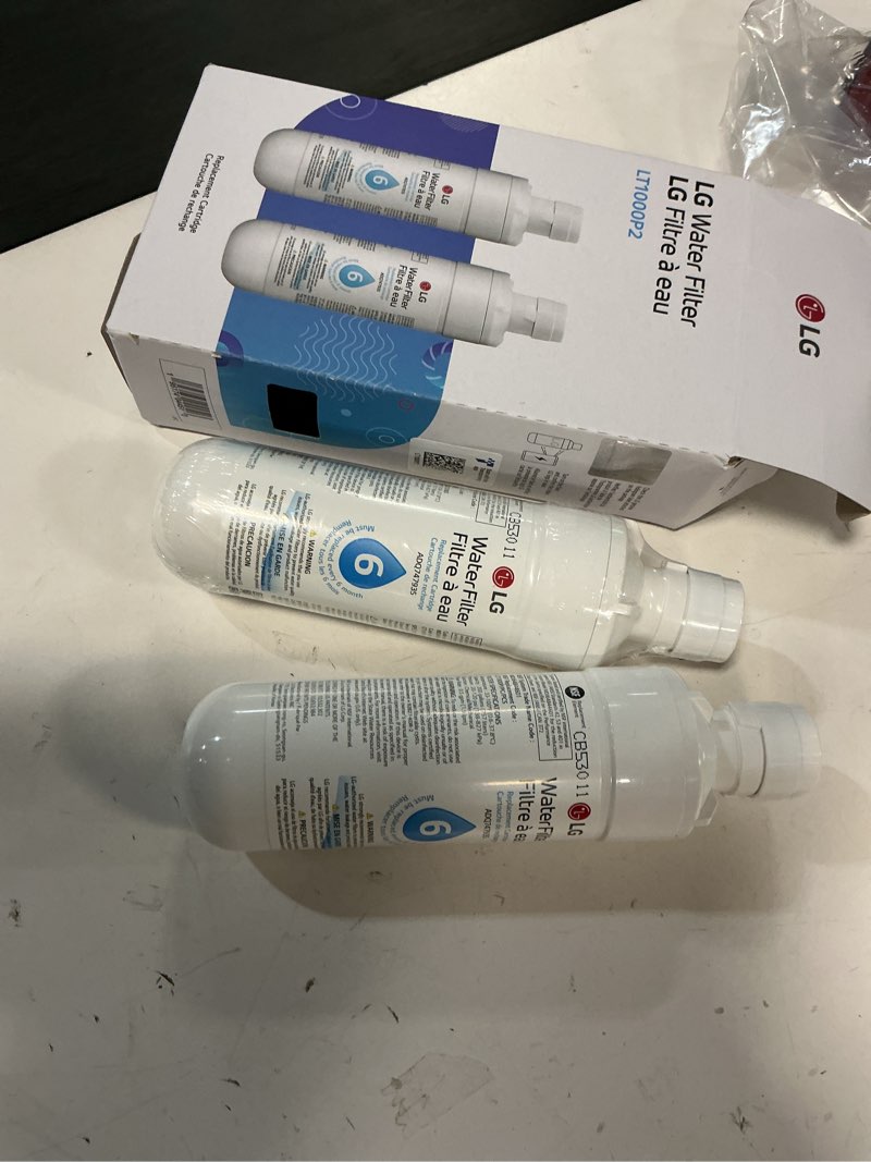 Condition photo showing Good Condition for LG LT1000P2 6-Month / 200 Gallon Refrigerator Replacement Water Filter, Reduces Chlorine, 2 Count (Pack of 1), White. 2 Pack