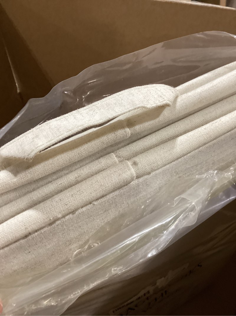 Condition photo showing Good Condition for storageworks storage bins, shelves baskets for organizing, 45l extra large fabric closet organizers with handles, metal frame, beige-cotton-linen, 2-pack beige?cotton-linen? 19" l x 13 ¼" w x 11" h