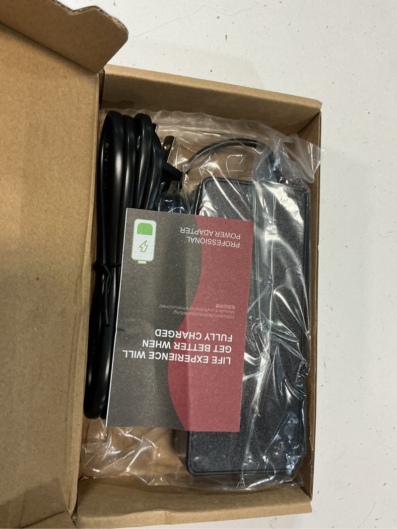 Condition photo showing New/Like New for vhbw 42v charger for volpam electric scooter sp06 sp03 spt7, 9.8ft cable | fits volpam sp06, sp03 and spt7 scooters with 42v batteries; etl listed safety and long cable offer reliable daily charging.