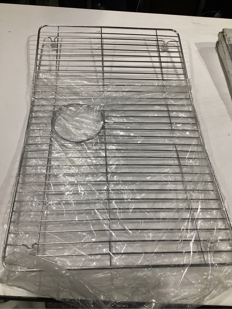 Condition photo showing As Is for (BENT) Kohler K-80038-ST Cairn Sink Racks, Stainless Steel