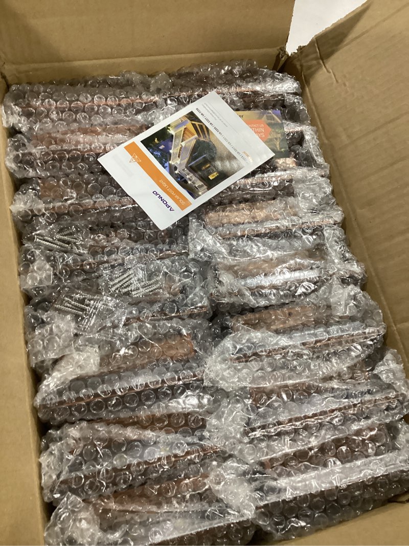 APONUO 16 Pack Fence Post Solar Lights, 2 Modes(Warm/Cool Light) Outdoor Waterproof 4x4 Post Solar L