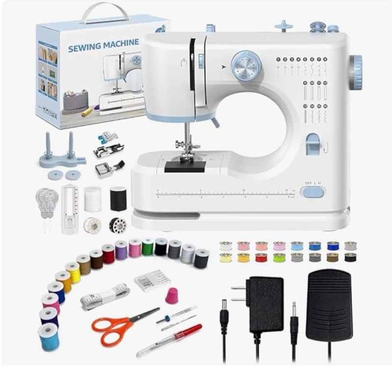 portable tabletop beginner mini sewing machine for home use, compact & easy-to-use sewing machine fo